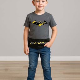YK X Minute Mirth Boys Batman Printed Cotton T-shirt-picture-40