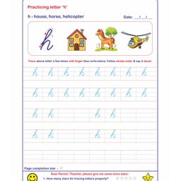 alphabet education Learning Cursive Handwriting Part 1 of 3  Workbook - English image 2