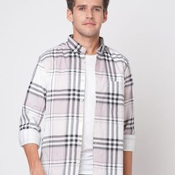 Mast & Harbour Men Relaxed Tartan Checks Checked Casual Shirt-image-84