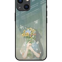 QRIOH Floral Printed iPhone 14 Plus Back Case Mobile Accessories-image-77