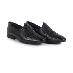 Inflation Men Textured Pointed Toe Formal Shoes-image-19