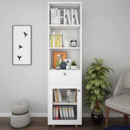 woodbuzz Solicitor Bookshelf in Frosty White Finish-picture-10