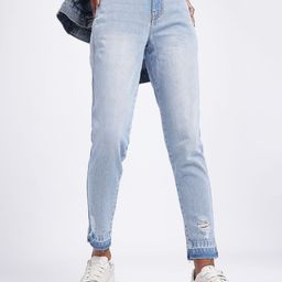 glitchez Women Distressed Daze Mom Jeans-image-18