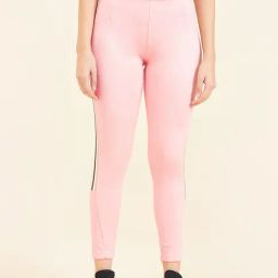 Sweet Dreams Pink Striped Sports Tights-picture-35