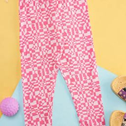 Pantaloons Junior Fuchsia Printed Leggings-image-67