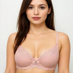 Blush Lado Women Pink Solid Lightly Padded Lace Everyday Underwired Bra-image-55