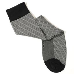 Theater Men Pinstripes Mercerized Cotton Calf Length Formal Socks-image-59