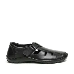 Teakwood Leathers Men's Black Fisherman Sandals-picture-10