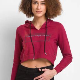 Spykar Pink Printed Sweatshirt-image-92