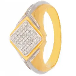 Waman Hari Pethe Jewellers 18k Gold & Diamond Ring for Men-picture-2