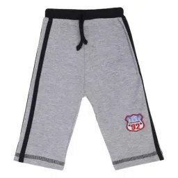 Bodycare Kids Grey & Black Cotton Color Block Trackpants-image-29