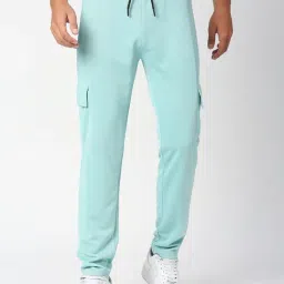Fitz Turquoise Slim Fit Trackpants-image-24