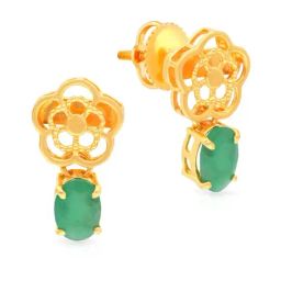 Malabar Gold and Diamonds 22k Gold Earrings for Women-image-59