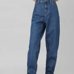 Only Blue Cotton Relaxed Fit High Rise Jeans-image-64