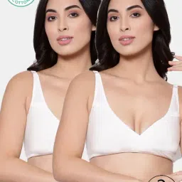 Inner Sense White Full Coverage Maternity Bra - Pack of 2-image-8