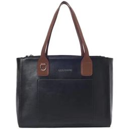 Lino Perros Black Solid Large Tote Handbag-18
