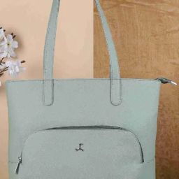 Mochi Green Solid Large Shoulder Handbag-16