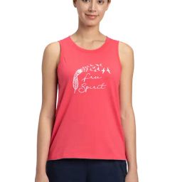 Jockey Red Printed Tank Top-image-57