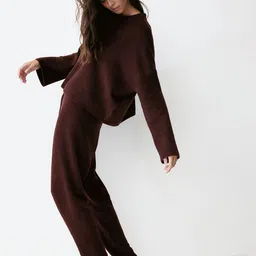 H&M Women Fine-Knit Joggers-image-96