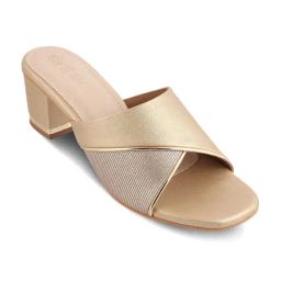 Tresmode Women's Golden Casual Sandals-image-34