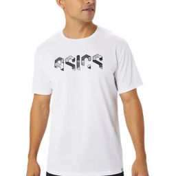 Asics White Regular Fit Printed Sports T-Shirt-image-99