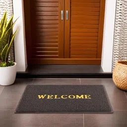 Myntra Elegant Homes Brown Self-Designed Anti-Slip Eco-Friendly Absorbent Large Doormat-picture-21