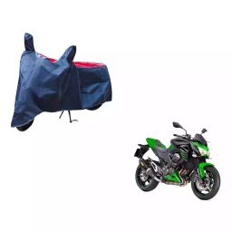 Auto Pearl Waterproof Two Wheeler Cover For Kawasaki Z800 (Red & Blue)-image-9