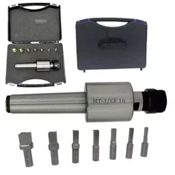 MachEl MT3 Shank Rotary Broach with ER16 Adaptor and 7 Square Broaches and 160 mm Total Length-picture-21