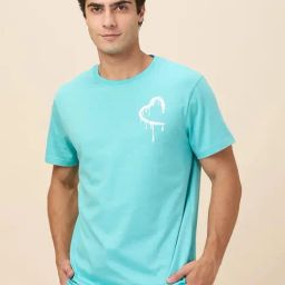 Being Human Blue Cotton Regular Fit Printed T-Shirt-picture-8
