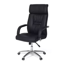 Vassio Black Executive Chair Leatherette For Office-picture-27