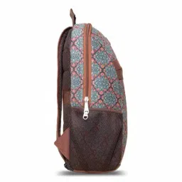 ZOUK 18 Ltrs Green Printed Backpack image 4