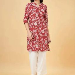 Rangmanch by Pantaloons Brown Printed Straight Kurti-30