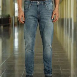 Indian Terrain Blue Skinny Fit Solid Jeans-image-85