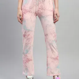 Monte Carlo Pink Cotton Printed Trackpants-picture-1