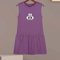 HELLCAT Girls Mauve Printed Dresses-97