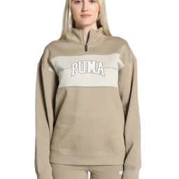 Puma Beige Cotton Printed Hoodie-image-90