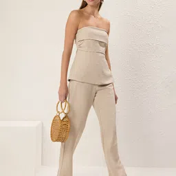 Trendyol Strapless Top With Trousers-picture-2