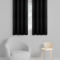 IVAZA Grey Polyester Window Curtains-35
