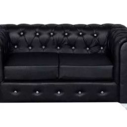 Parin SS C15 2S 2 Seater Leatherette office Sofa , Black-image-83