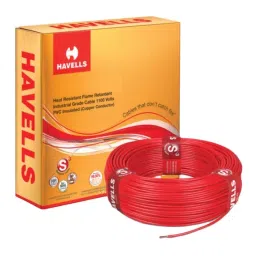 Havells Life Line Plus 95 Sq.mm 1 Core Flame Retardant HRFR Industrial Cable Red, 90 m-image-96