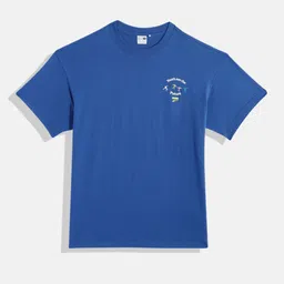 Puma Boys Downtown Youth Graphic Back Print Pure Cotton Relaxed Fit T-shirt-image-75