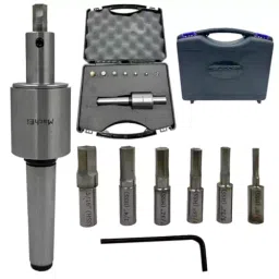 MachEl MT3 Shank Rotary Broach Set with 7 HSS Hex Punches M12x1.75 mm Drawbar Thread (MT3-Hex)-picture-47