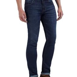 ColorPlus Blue Slim Fit Lightly Washed Jeans-picture-23