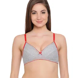 Clovia Grey Non-Wired Non-Padded Seamless Bra-15