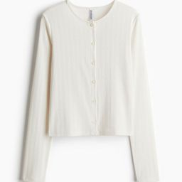 H&M Pointelle Jersey Cardigan-24