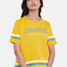 People Yellow Striped Top-picture-9