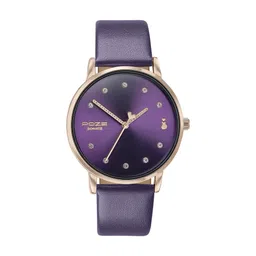 Sonata Women Poze Embellished Dial & Leather Straps Quartz Analogue Watch SP80055WL01-image-97