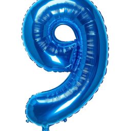 Shopperskart 9 Number Foil Balloon Blue - Height 40.64 cm-15