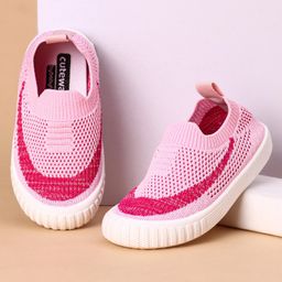 Cute Walk by Babyhug Solid Casual Shoes - Pink-picture-23