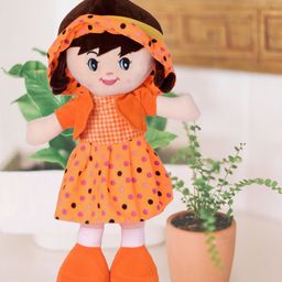 Besties Big Size Super Soft Stuffed Huggable Girl Winky Doll Washable Orange - Height 100 cm-image-95